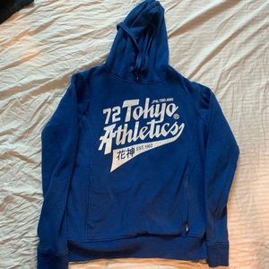 Blue hoodie